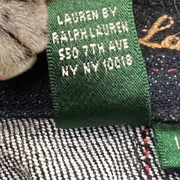 Ralph Lauren Skirt Jeans Co. Womens 10 Denim Gold Hardware Blue Wash Vintage - Picture 5 of 9